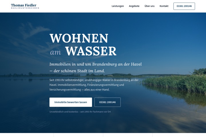 Relaunch: Thomas Fiedler Maklerunternehmen
